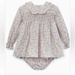 Floral Long Sleeve Baby Girl Set with Bloomers